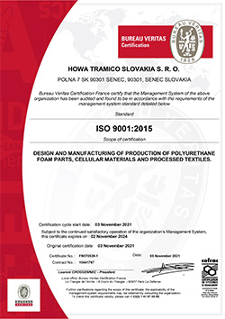 Howa tramico - ISO 9001